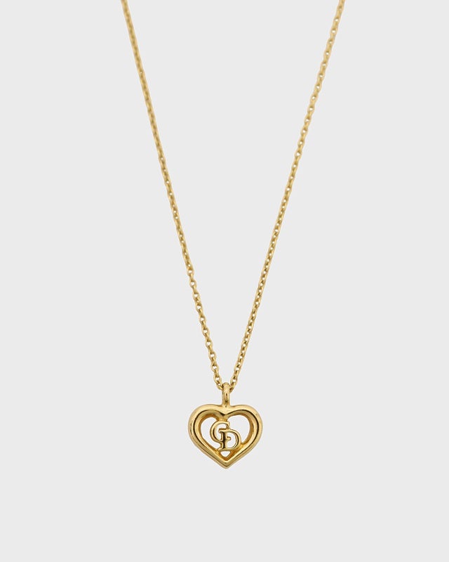 HEART ハート GOLD CD 極美品 DIOR CDハートネックレス | Hedy