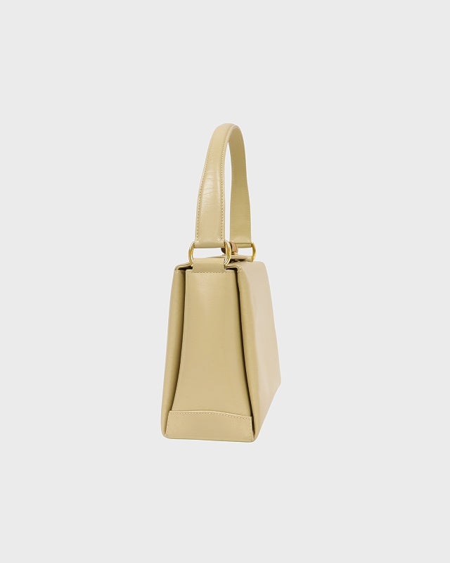 GUCCI バンブーターンロックレザーハンドバッグ | Hedy
