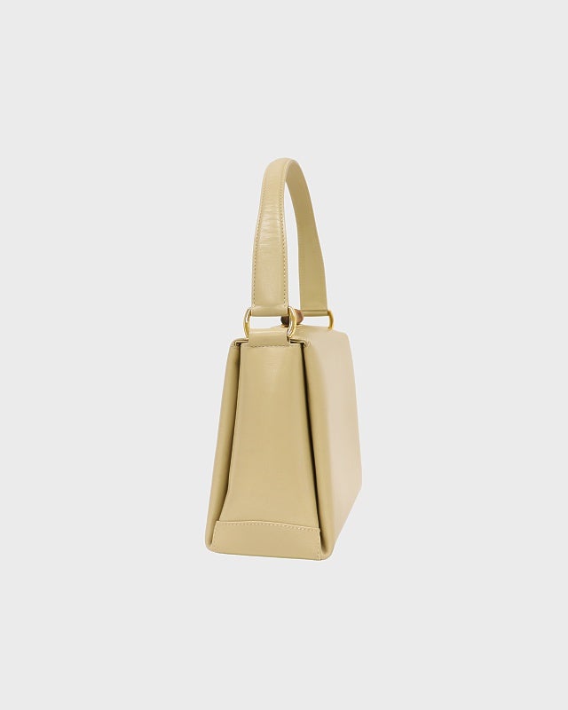GUCCI バンブーターンロックレザーハンドバッグ | Hedy