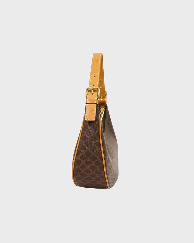 CELINE セリーヌ　トリオンフ　マカダム　ホーボー　ワンショルダーバッグ CELINE マカダム柄ホーボーワンショルダーバッグ | Hedy