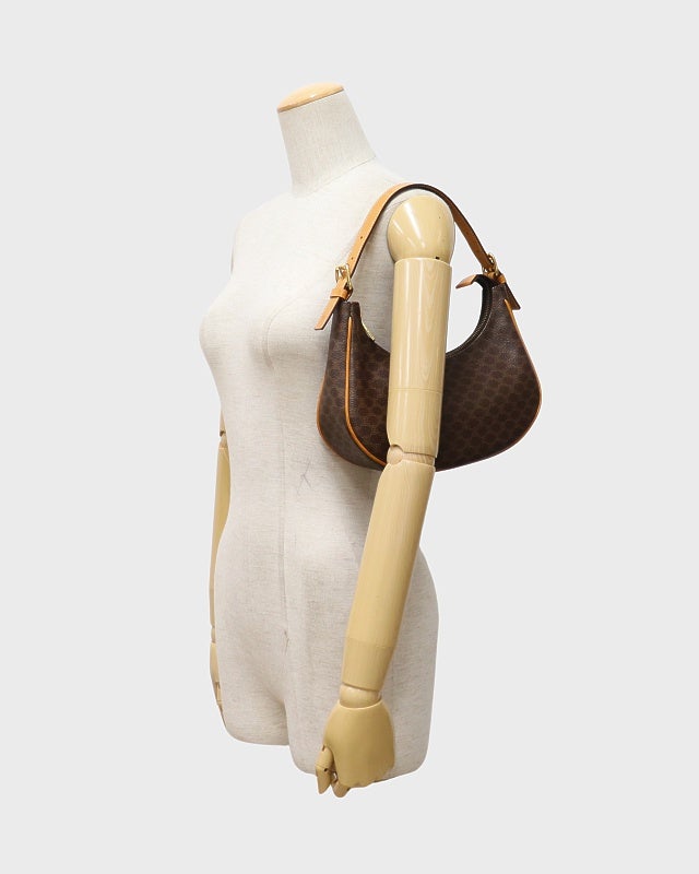CELINE マカダム柄ホーボーワンショルダーバッグ | Hedy