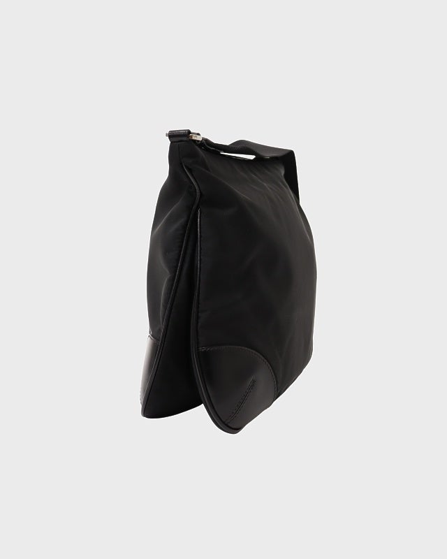 PRADA 三角ロゴ金具ナイロンレザーショルダーバッグ | Hedy