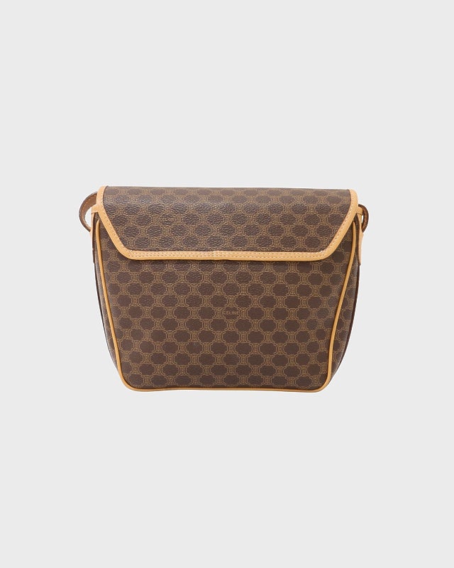 CELINE マカダム柄ブラゾン刻印ショルダーバッグ | Hedy
