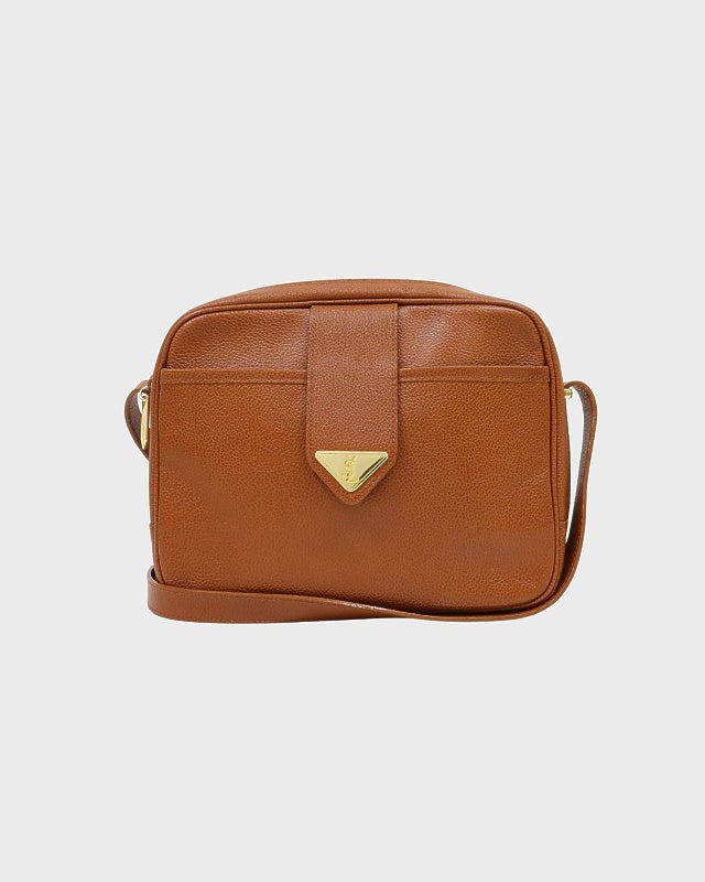 YSL ロゴ金具レザーショルダーバッグ | Hedy