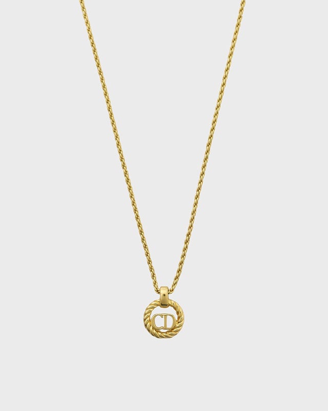 DIOR CDツイストラウンドネックレス | Hedy