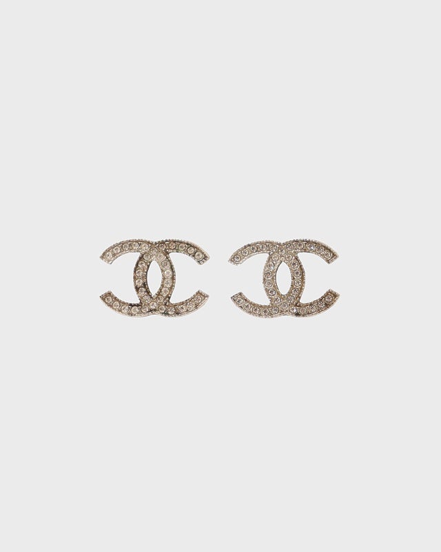 CHANEL COCO ラインストーンピアス | Hedy