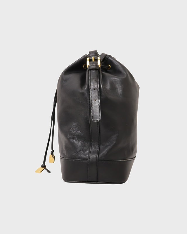 LOEWE アナグラムレザー巾着ショルダーバッグ | Hedy