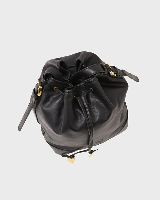 LOEWE アナグラムレザー巾着ショルダーバッグ | Hedy