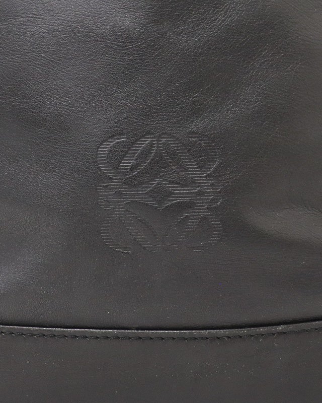 LOEWE アナグラムレザー巾着ショルダーバッグ | Hedy