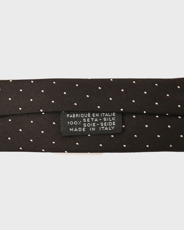 シャネル ネクタイ 黒 ドット CHANEL COCOドットネクタイ | Hedy
