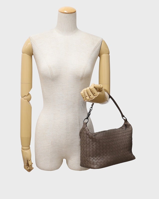 BOTTEGA VENETA アイボリー イントレチャート ワンショルダー BOTTEGA VENETA イントレチャートワンショルダーバッグ | Hedy
