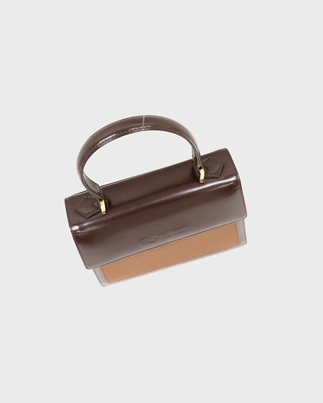 YSL ロゴレザーハンドバッグ | Hedy