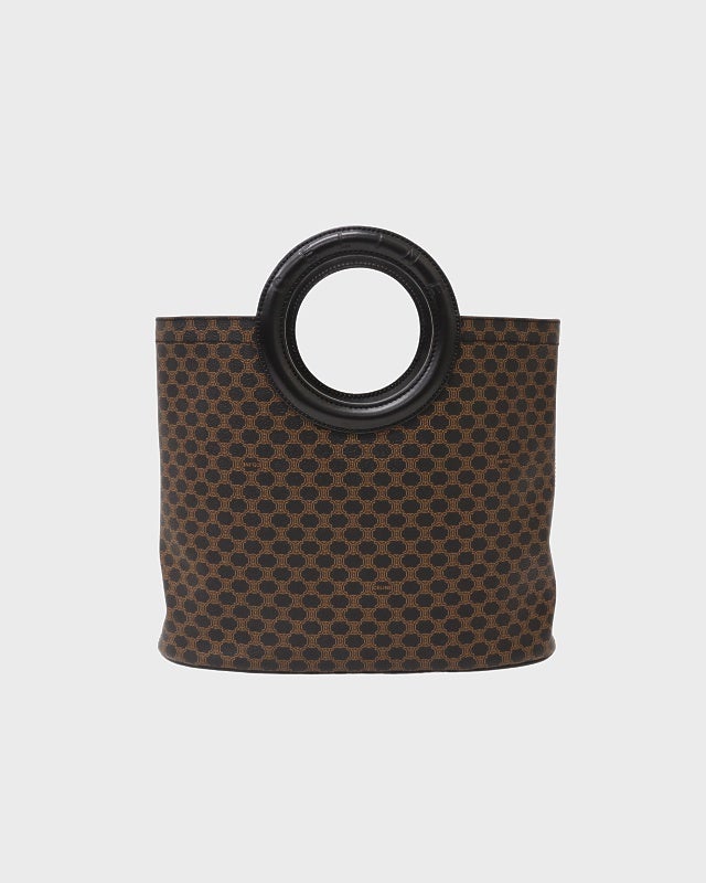 CELINE マカダム柄サークルロゴハンドバッグ | Hedy