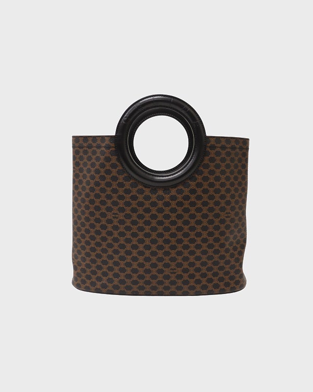 CELINE マカダム柄サークルロゴハンドバッグ | Hedy