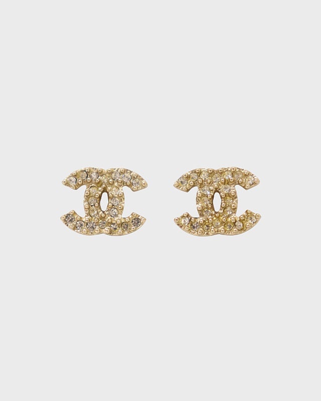 CHANEL COCOラインストーンピアス | Hedy