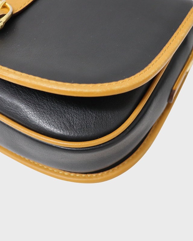 CELINE ロゴ金具レザーショルダーバッグ | Hedy