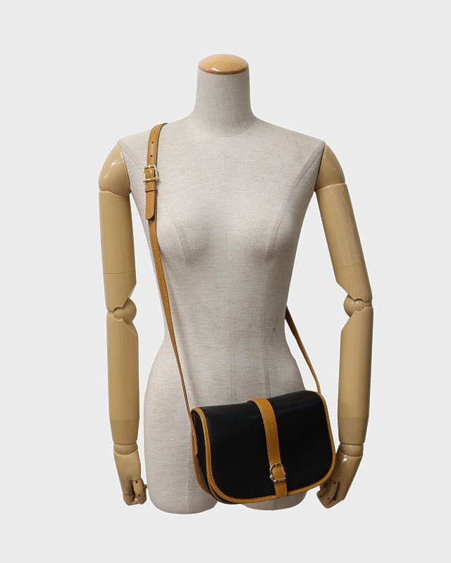 CELINE ロゴ金具レザーショルダーバッグ | Hedy