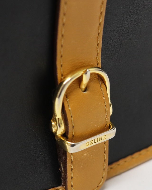 CELINE ロゴ金具レザーショルダーバッグ | Hedy