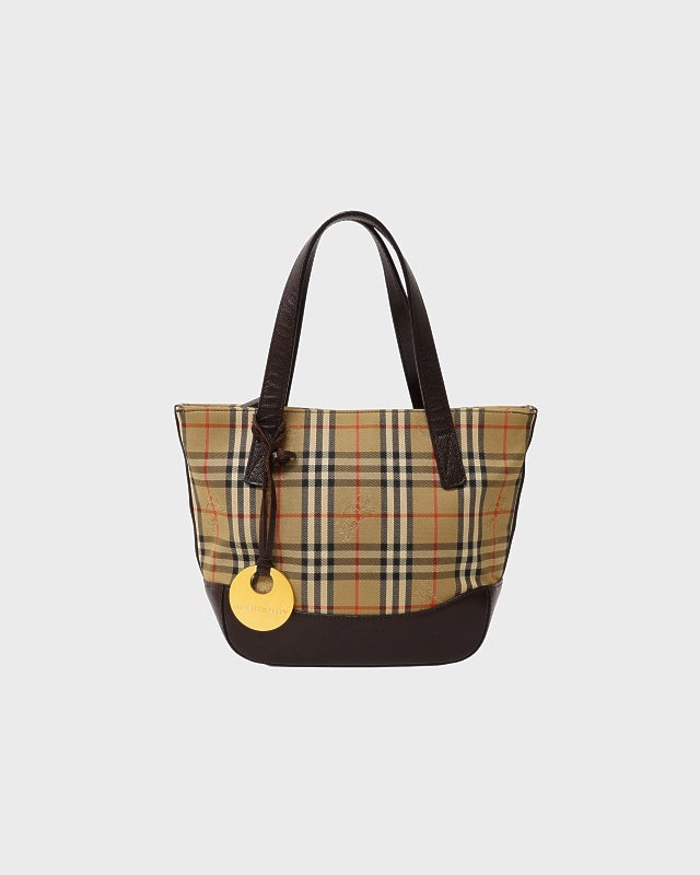BURBERRY チェック柄ミニハンドバッグ | Hedy