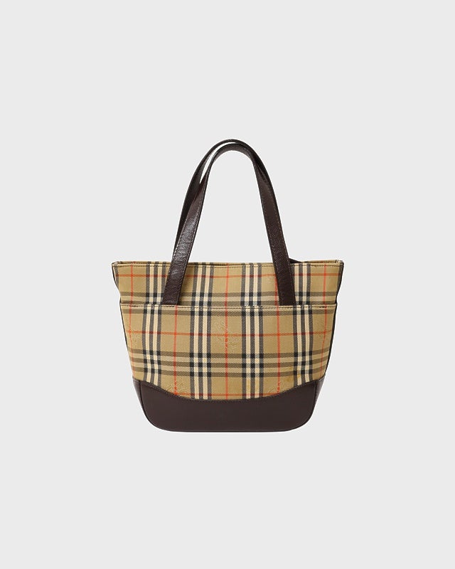 BURBERRY チェック柄ミニハンドバッグ | Hedy