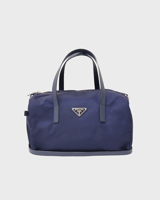 PRADA オーストリッチ ボストンバッグ 三角ロゴ PRADA 三角ロゴ金具ナイロンボストン2Wayバッグ | Hedy