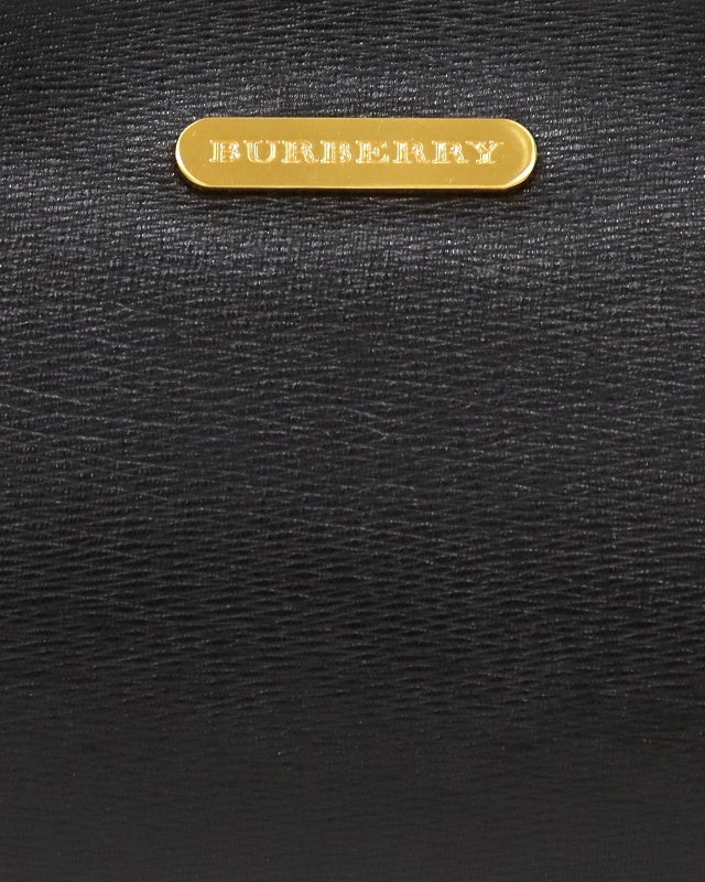 BURBERRY ロゴ金具レザーハンドバッグ | Hedy