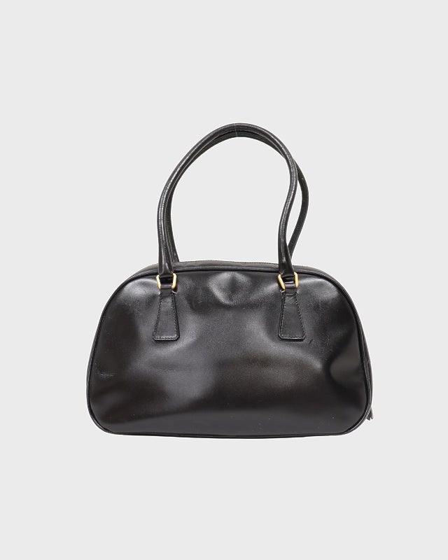 PRADA 三角ロゴ金具レザーハンドバッグ | Hedy