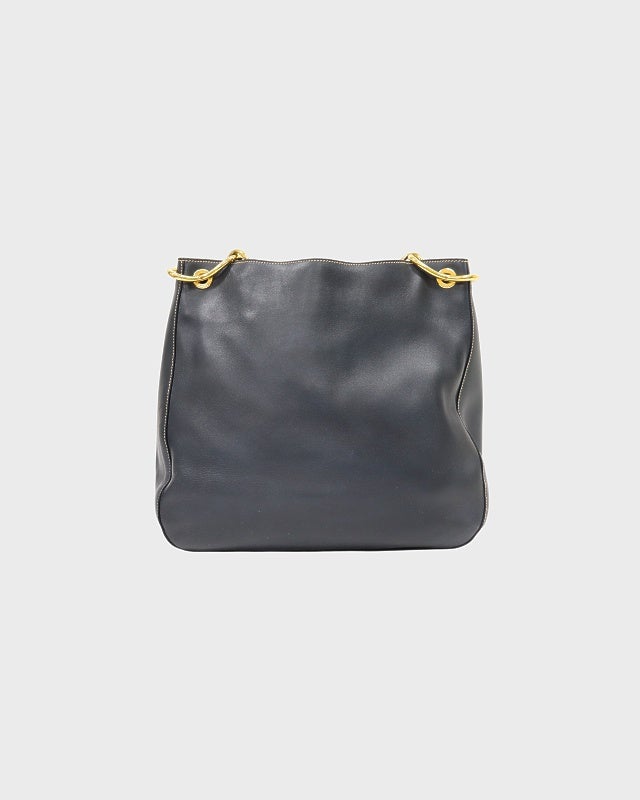 PRADA ロゴ刻印レザーチェーンショルダーバッグ | Hedy