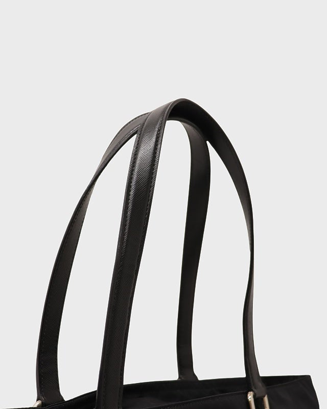 PRADA 三角ロゴ金具ナイロンレザートートバッグ | Hedy
