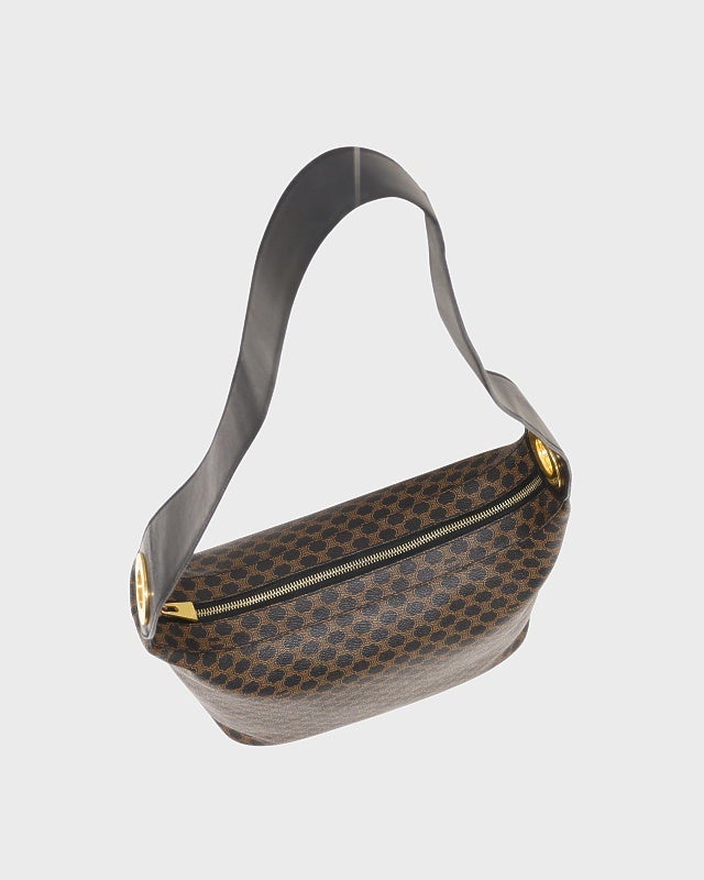 CELINE マカダム柄ロゴサークル金具ワンショルダーバッグ | Hedy