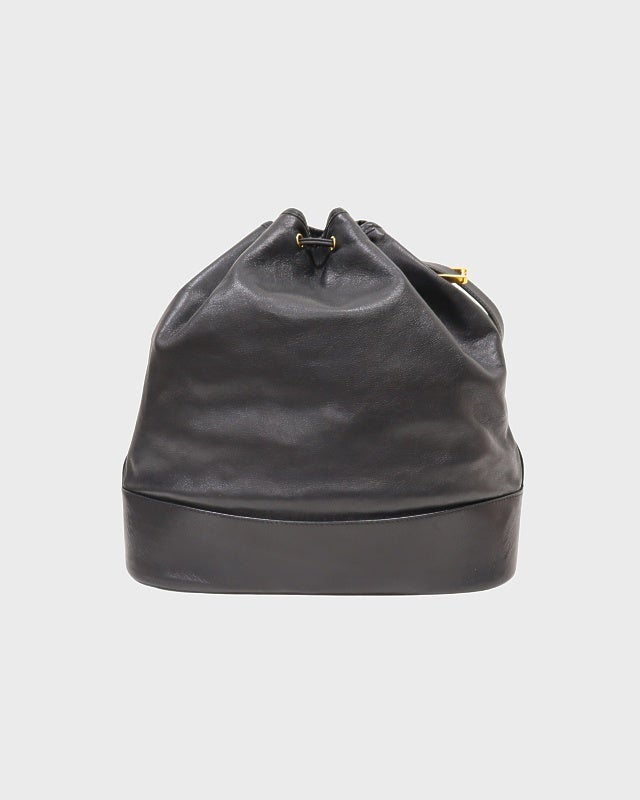 LOEWE アナグラムレザー巾着ショルダーバッグ | Hedy
