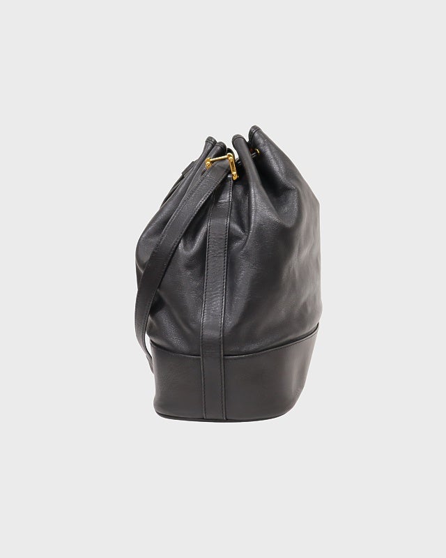 LOEWE アナグラムレザー巾着ショルダーバッグ | Hedy
