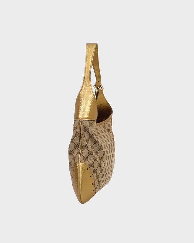 GUCCI ヴィンテージ ゴールド クレセントパーティーバッグ GUCCI GGキャンバスワンショルダーバッグ | Hedy