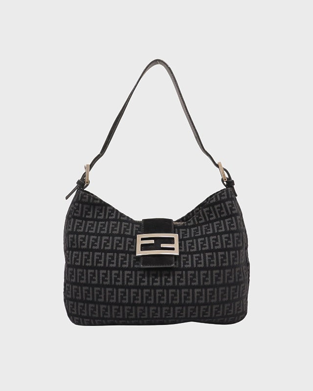 FENDI ズッキーノ柄スエードワンショルダーバッグ | Hedy
