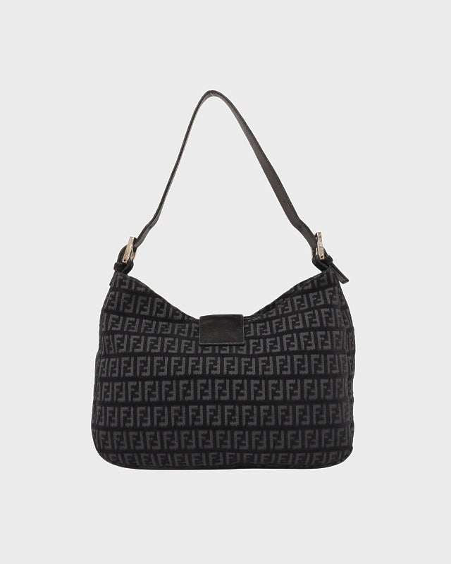 FENDI ズッキーノ柄スエードワンショルダーバッグ | Hedy