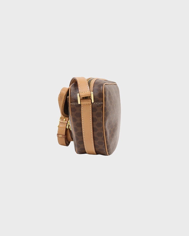 CELINE マカダム柄ガンチーニ金具ショルダーバッグ | Hedy
