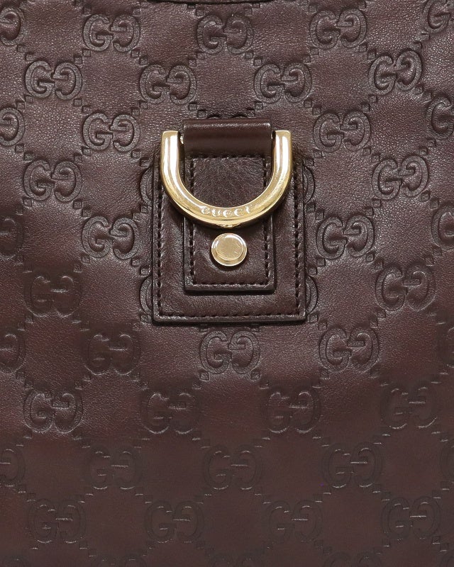 グッチ アビー シマ カーフ レザー ショルダーバッグ 肩掛け 斜め掛け 濃茶 GUCCI アビーグッチシマレザーショルダーバッグ | Hedy
