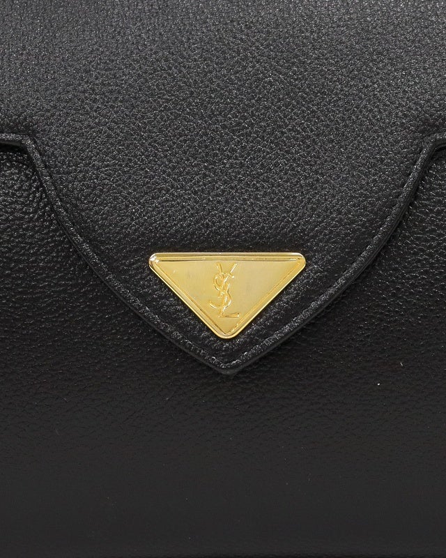 YSL ロゴ金具レザークラッチバッグ | Hedy