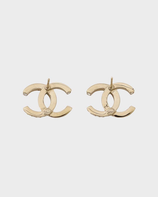 CHANEL COCOラインストーンピアス | Hedy