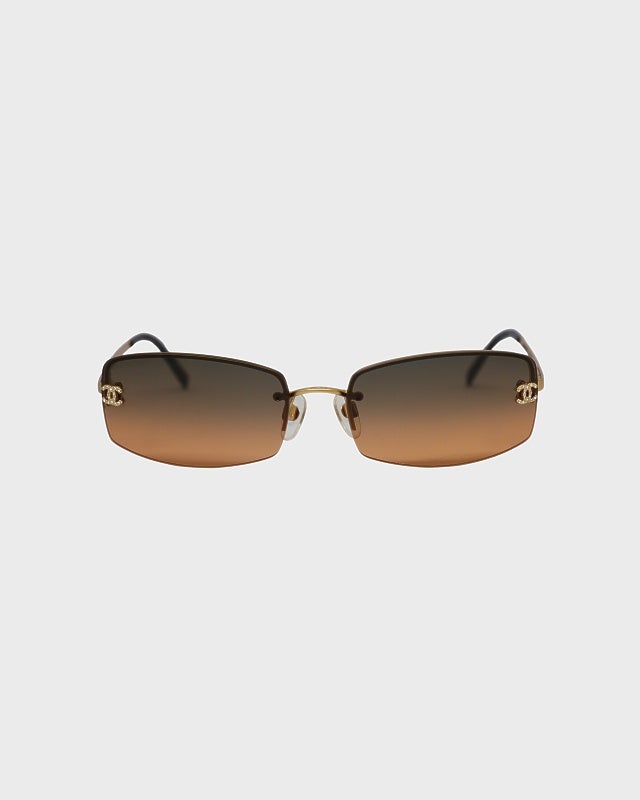CHANEL COCO ラインストーン サングラス C660/58 CHANEL COCOラインストーンサングラス | Hedy