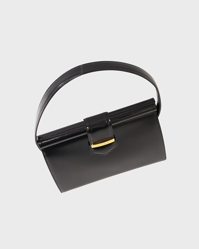 YSL ロゴ金具レザーハンドバッグ | Hedy