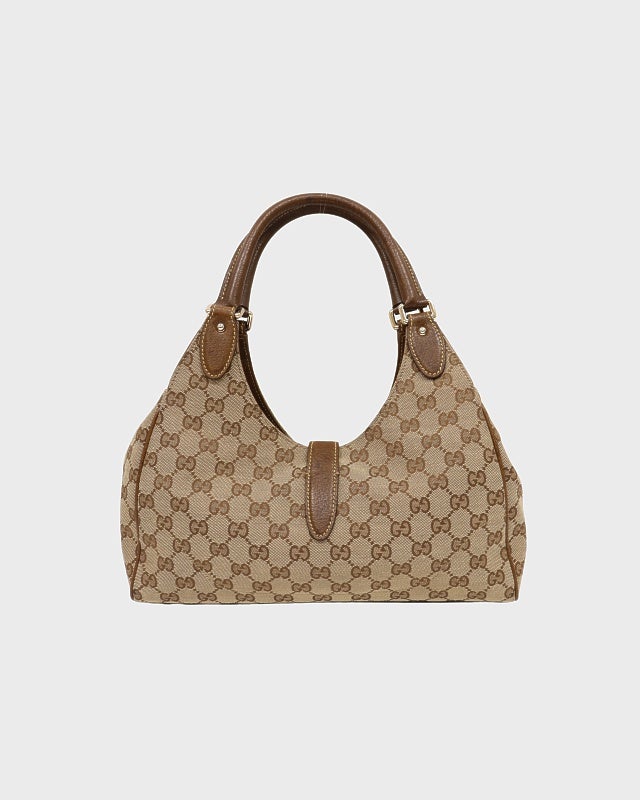Gucci ベージュ ハンドバッグ　ニュージャッキー　GGスプリーム GUCCI ニュージャッキーGGハンドバッグ | Hedy