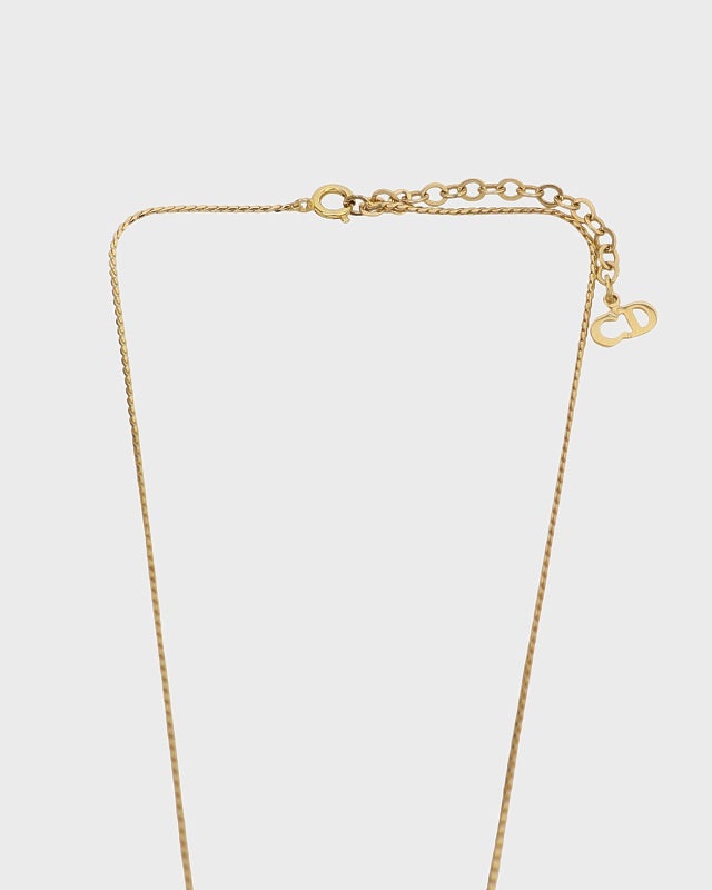 DIOR CDラインストーンネックレス | Hedy