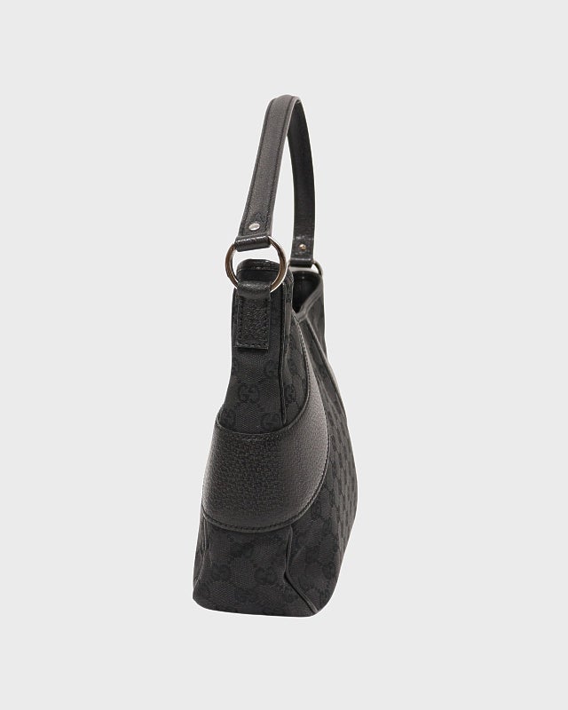 GUCCI ショルダーバッグ　 パテントレザー　 がま口　チェーン　ブラック GUCCI GGキャンバスレザーワンショルダーバッグ | Hedy