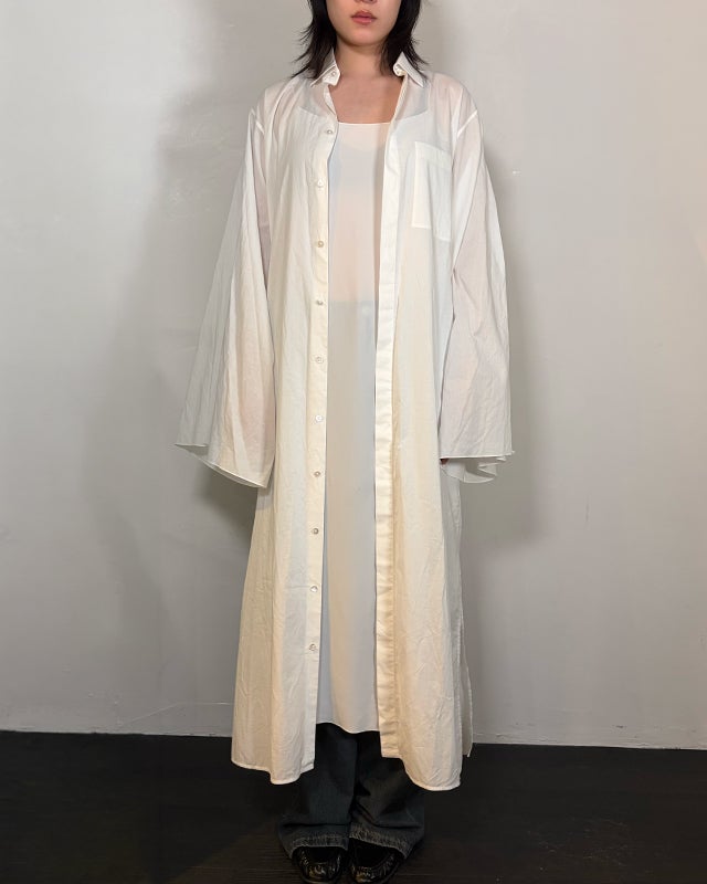 THE ROW コットンロングシャツキャミワンピース | Hedy