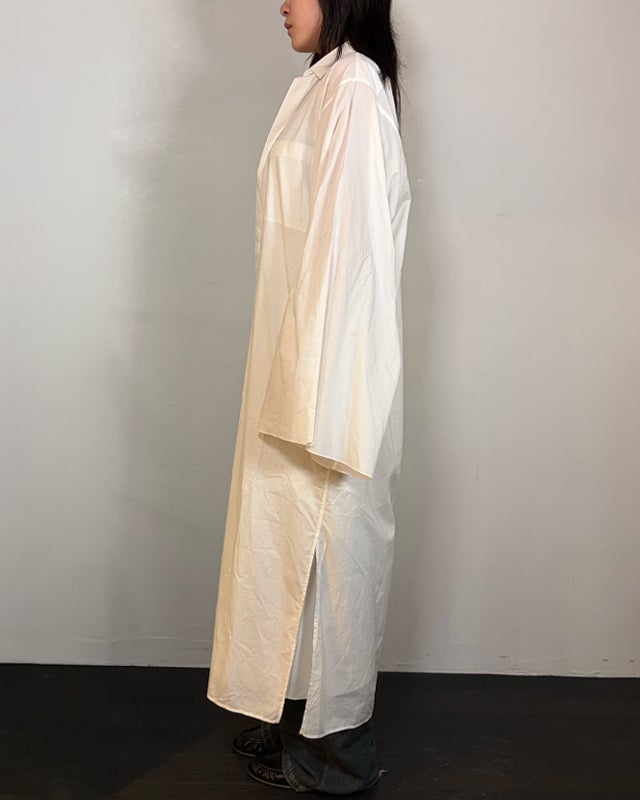 THE ROW コットンロングシャツキャミワンピース | Hedy
