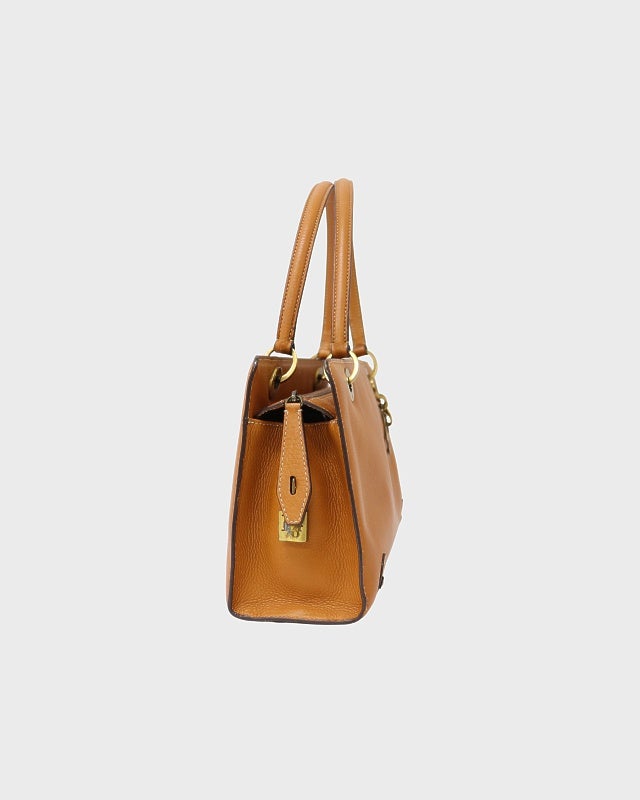 DIOR ロゴチャームレザーハンドバッグ | Hedy