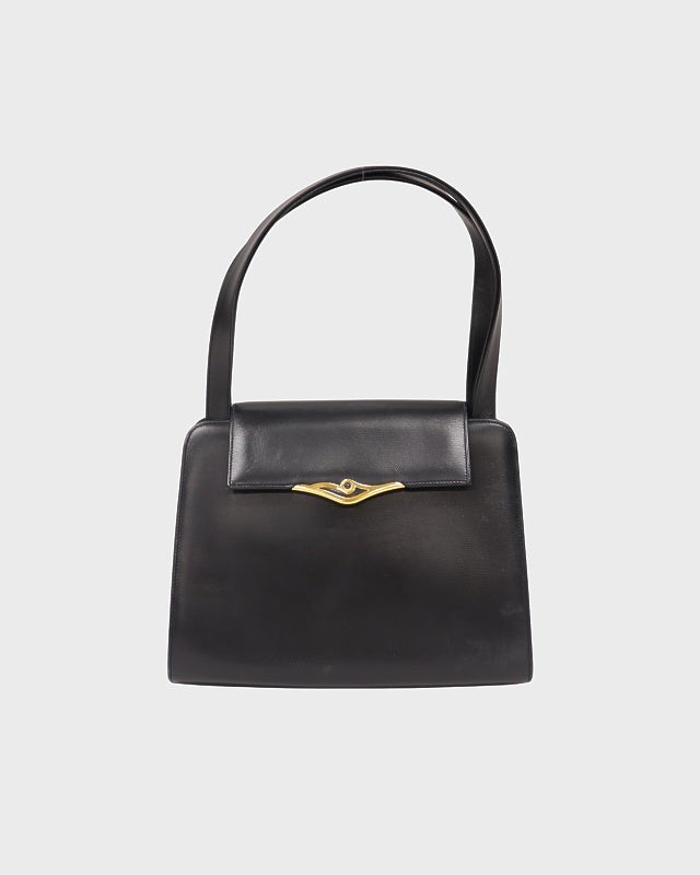 Cartier サファイアラインレザーハンドバッグ | Hedy