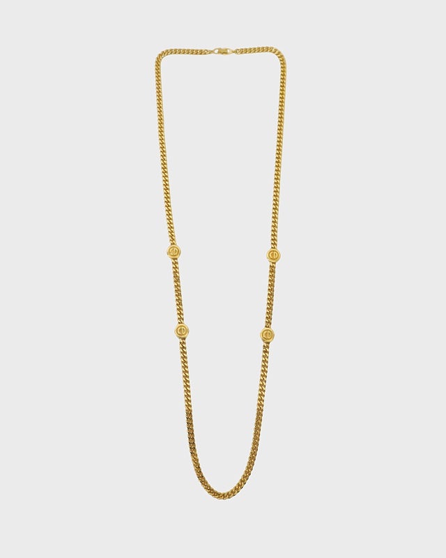 DIOR CDラウンドロングチェーンネックレス | Hedy