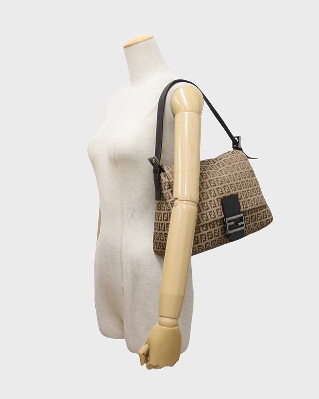 Fendi マンマバケットズッキーニ バッグ クリーム色 FENDI ズッキーノ柄マンマバケット | Hedy